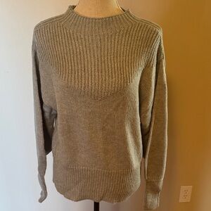 Zenana Outfitters Women's Taupe Crew Neck Sweater